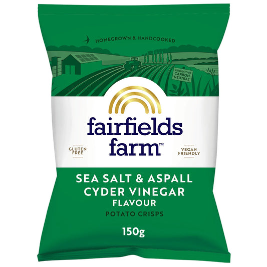Fairfield's Sea Salt & Aspall Cyder Vinegar Crisps