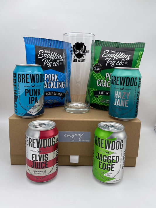 Ultimate Brewdog Gift Set with branded glass